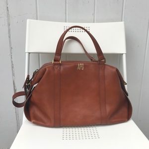 Madewell Glasgow Satchel English Saddle Brown